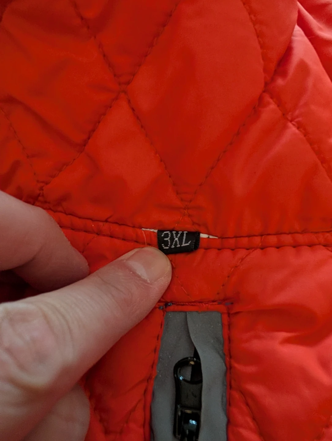 Orange Quilted Dog Jacket 3XL - photo 3
