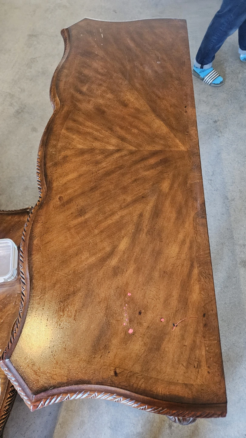 High end solid wood living room set - photo 2