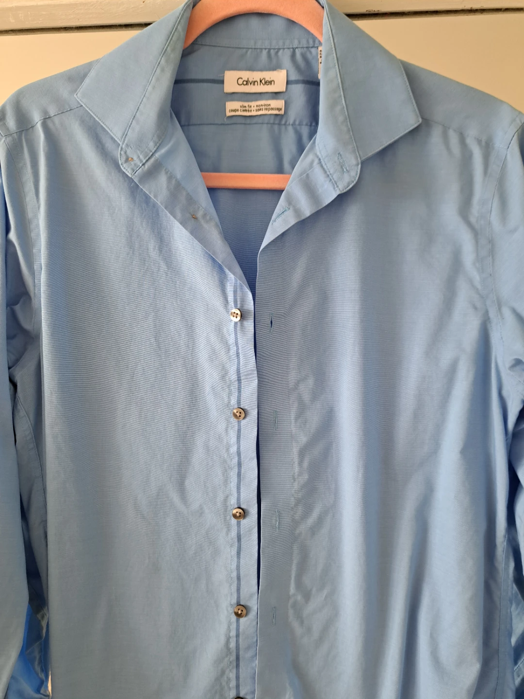 Calvin Klein Slim Fit  Dress Shirt - Light Blue - photo 5