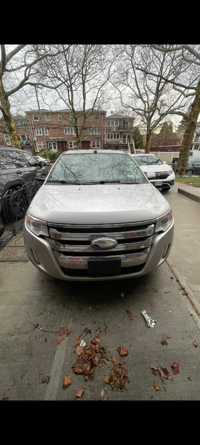 Silver Ford Edge SUV