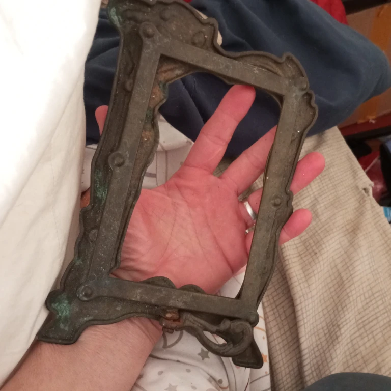 Ornate Metal Picture Frame vintage - photo 3