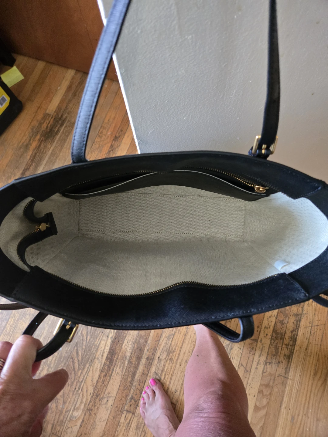 Tory Burch Black Leather Tote Bag - photo 2