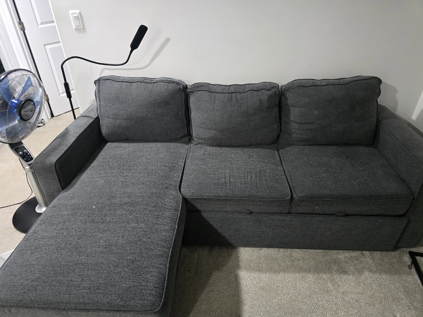 Dark Grey Sectional Sofa - photo 2
