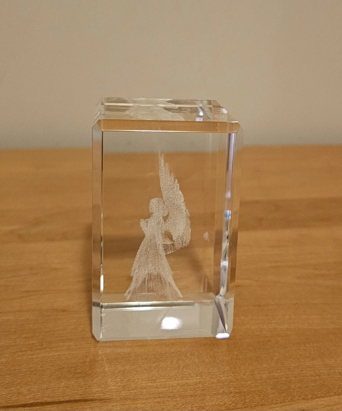 3D Laser -Etched Crystal Angel $6 - photo 2