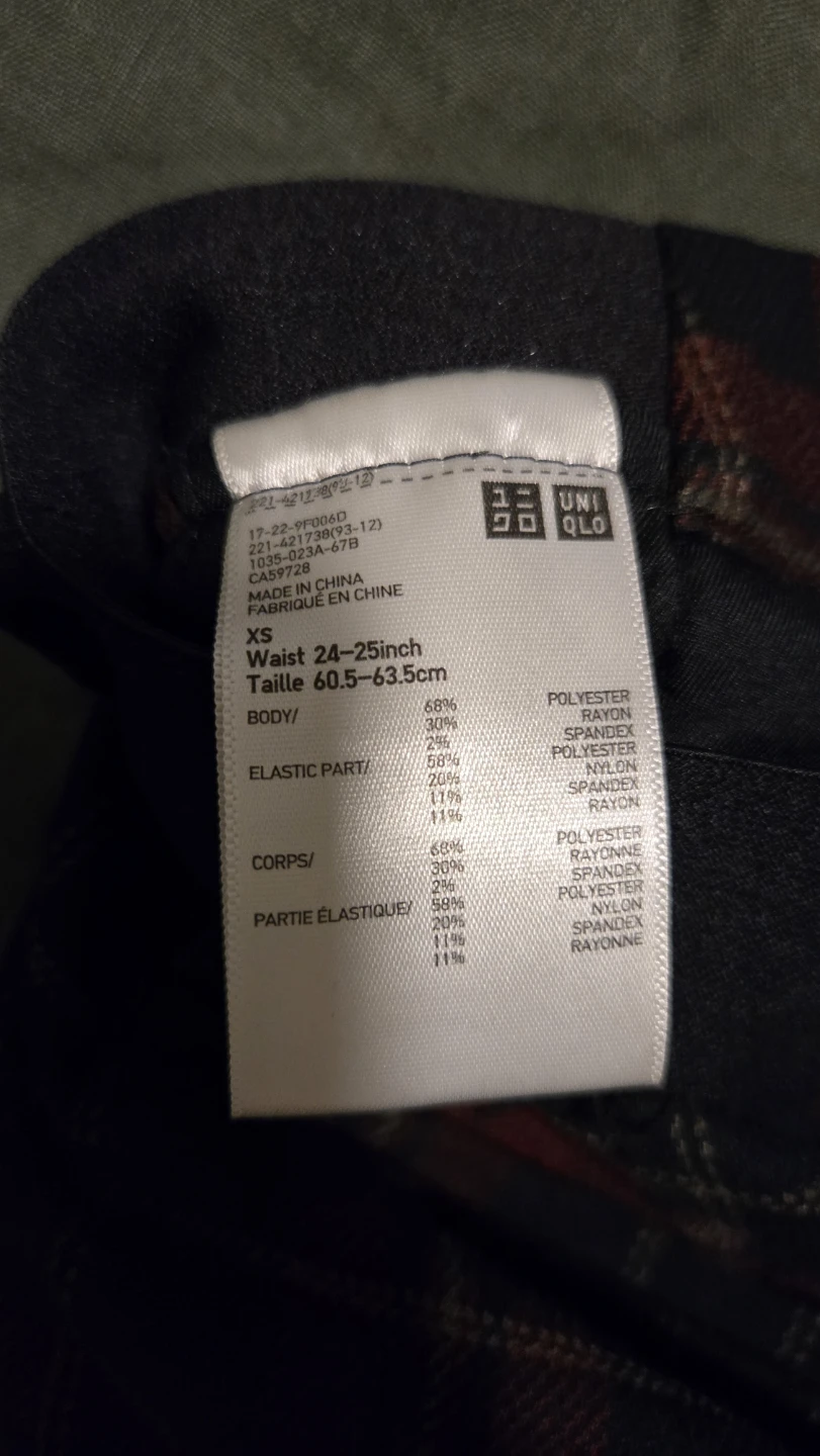 UNIQLO Plaid Pants XS - photo 3