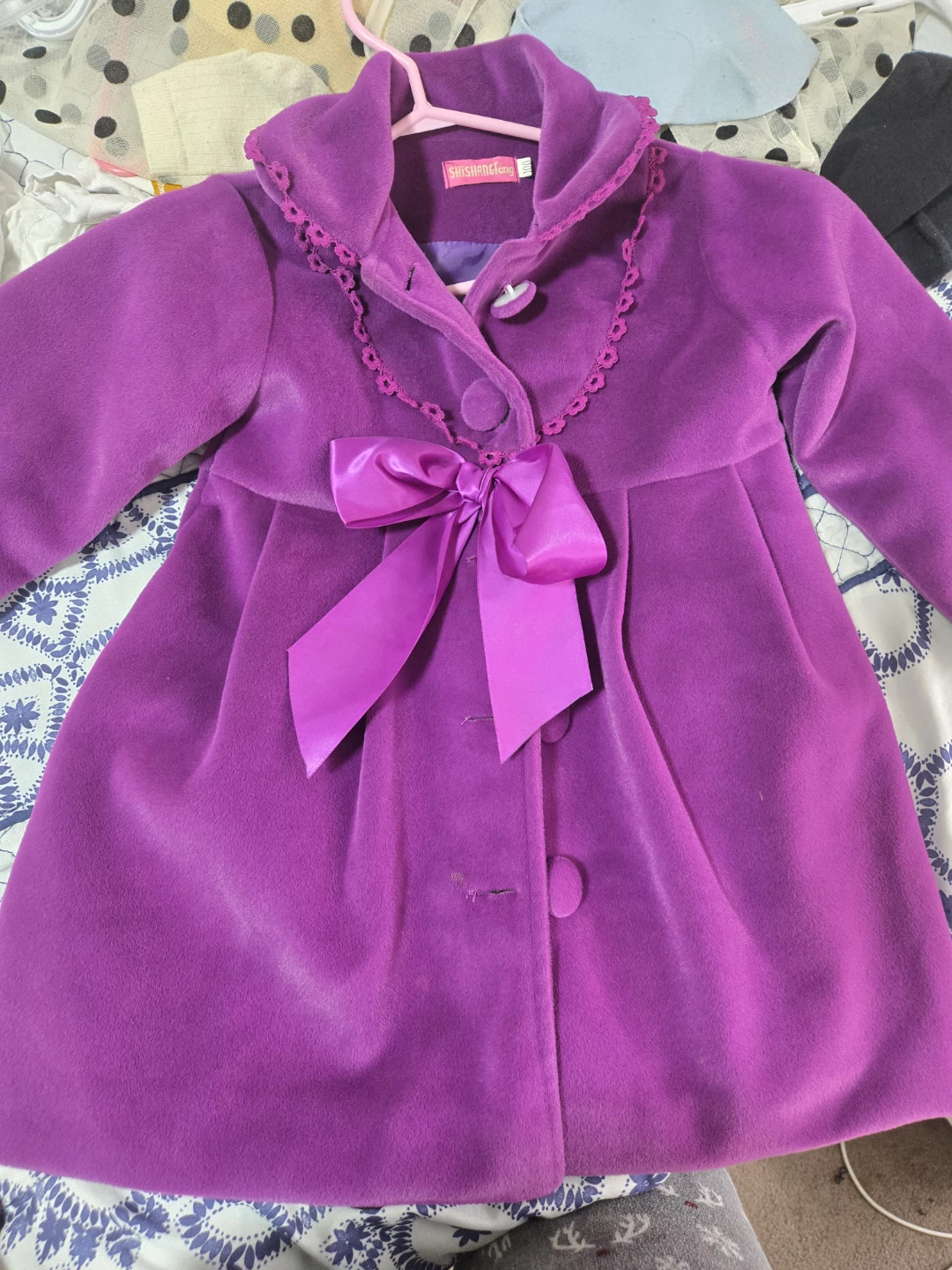 Purple coat 100cm 3 years old