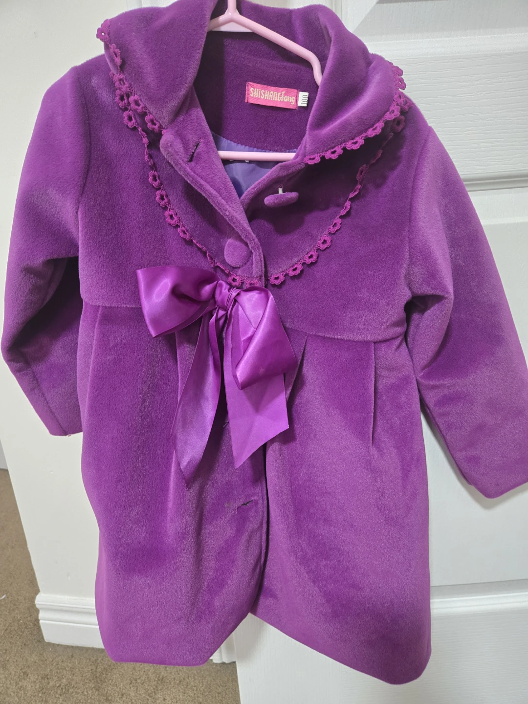 Purple coat 100cm 3 years old - photo 2