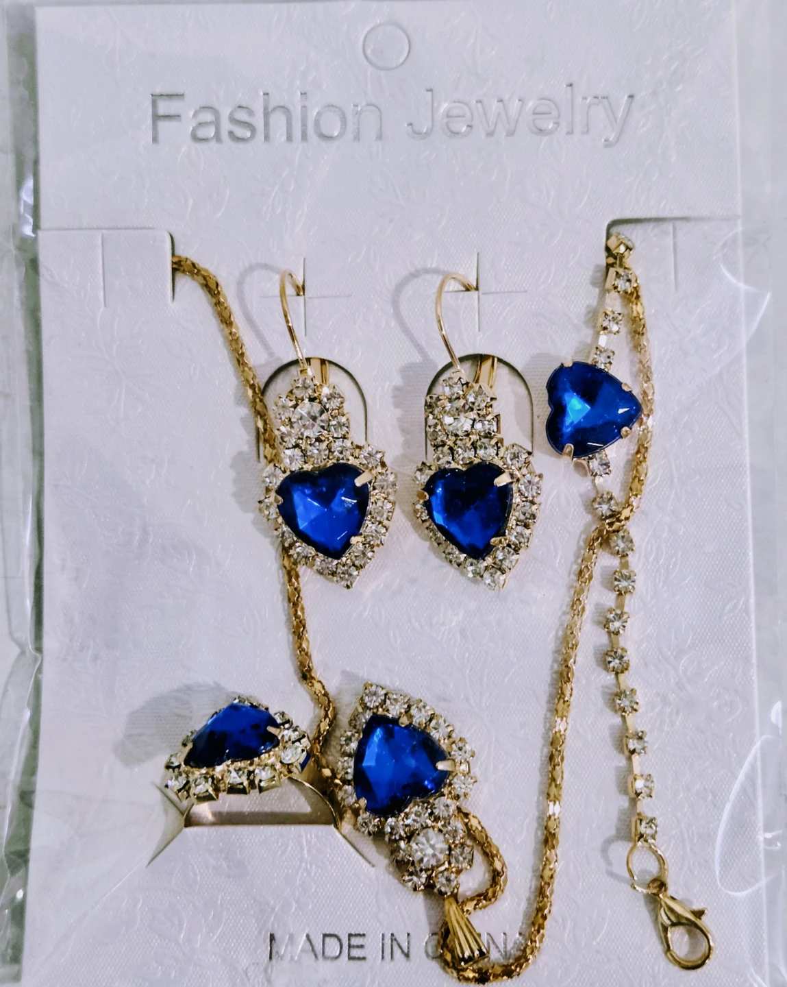 Blue Heart Fashion Jewelry Set🌱