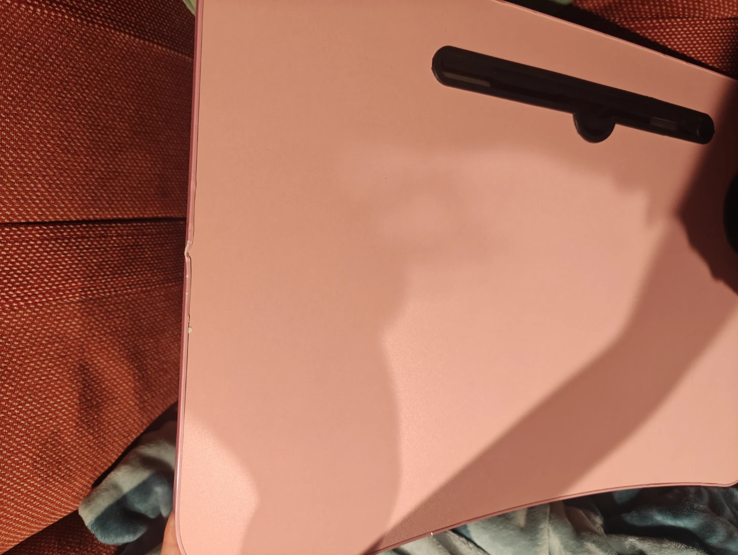 Pink Foldable Laptop Lap Desk with Tablet Stand and Drawer - photo 3