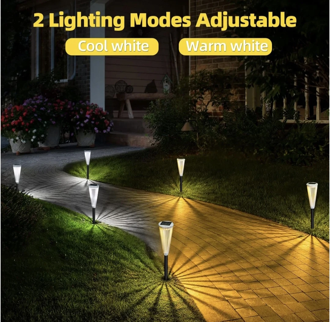 Solar Powered Garden Lights 2 settings. $3 each