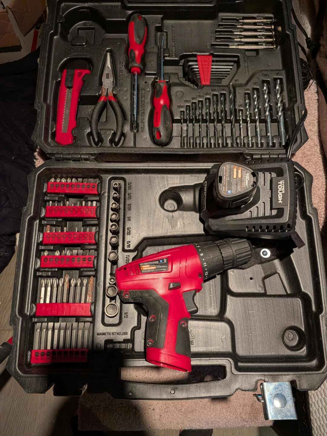 Tough 18-Volt Cordless Drill and Tool Set