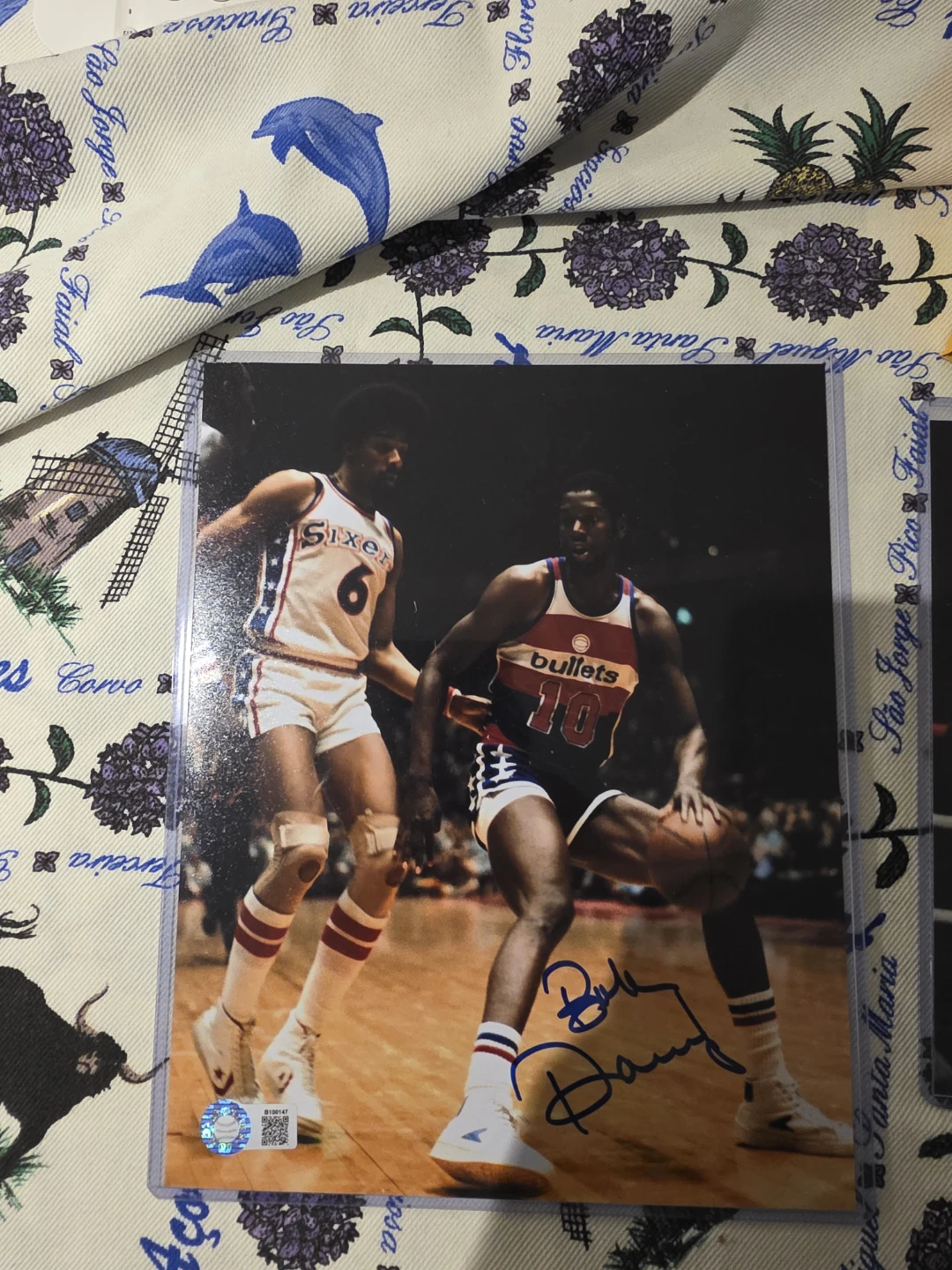 Autographed James Toney and Bob Dandridge Photos