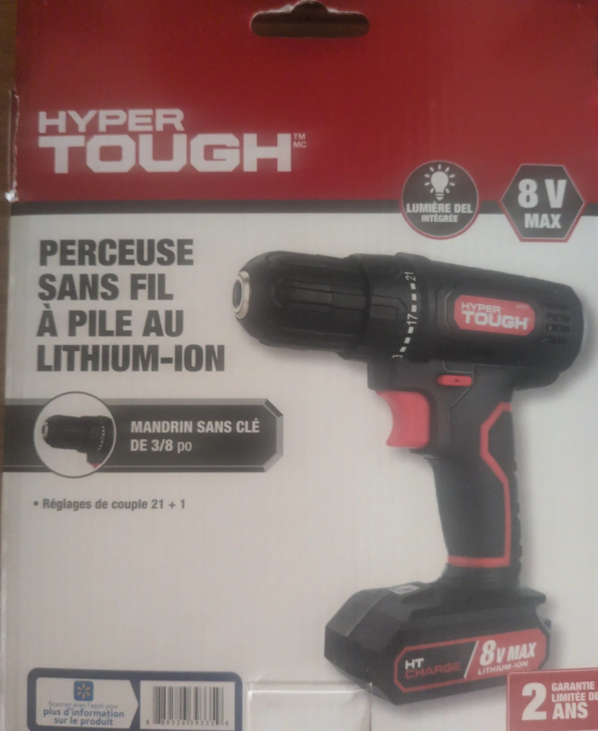 Hyper Tough 8V MAX Cordless Drill