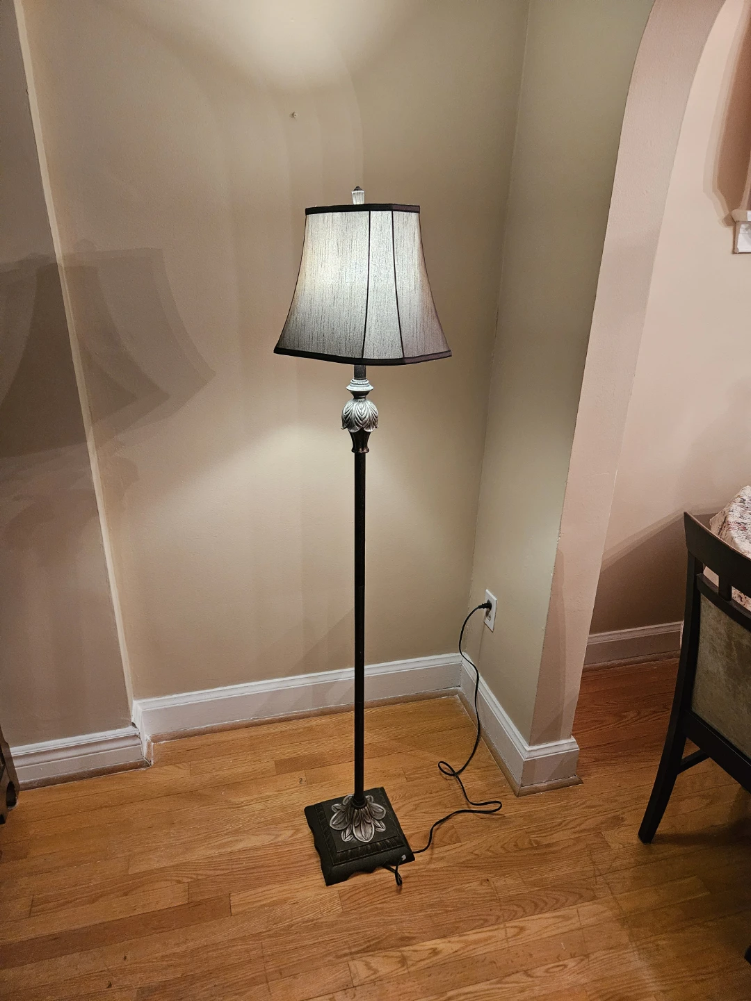 Floor Lamp with Decorative Base
