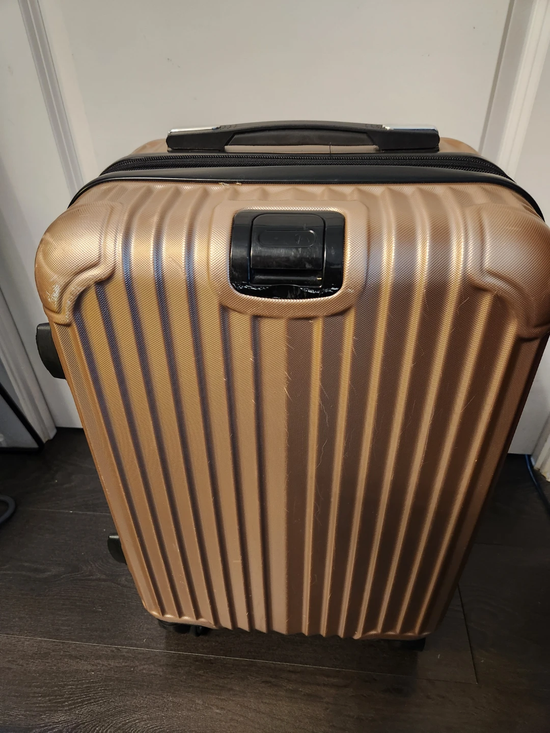 Gold Hardshell Carry-On Luggage