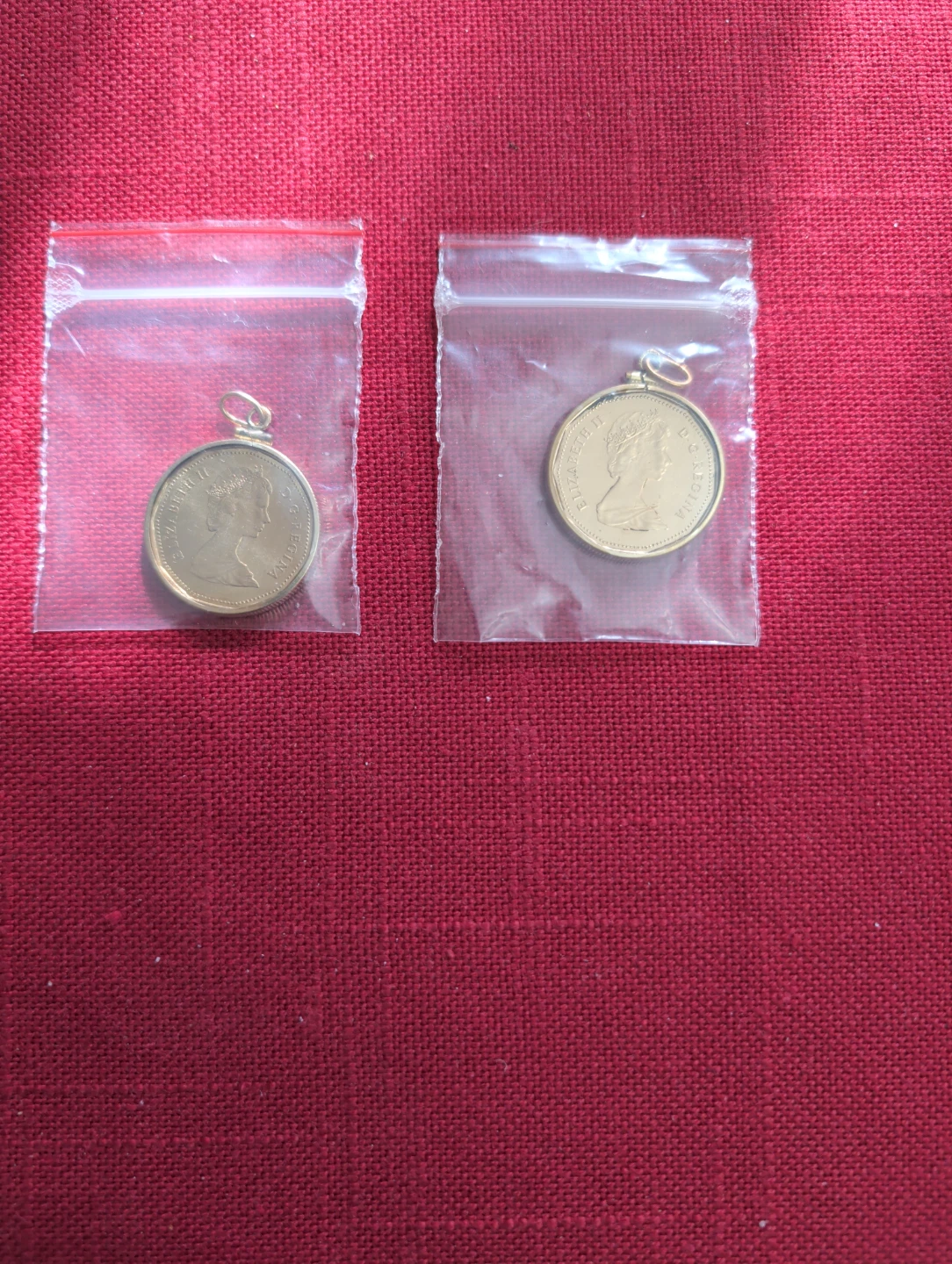 1987 Canada Loonie Dollar Coin Pendant