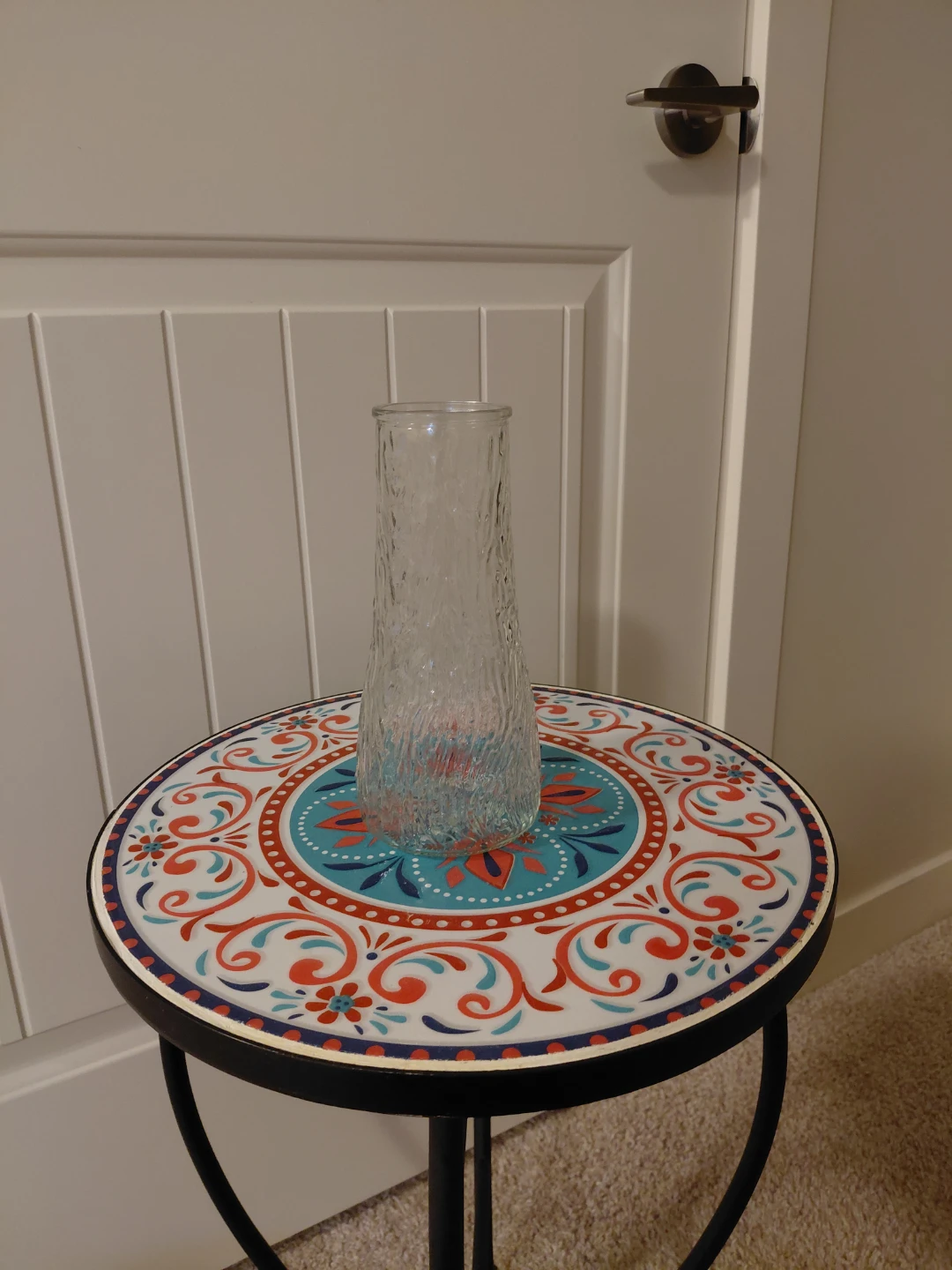 Textured Glass Bud Vase