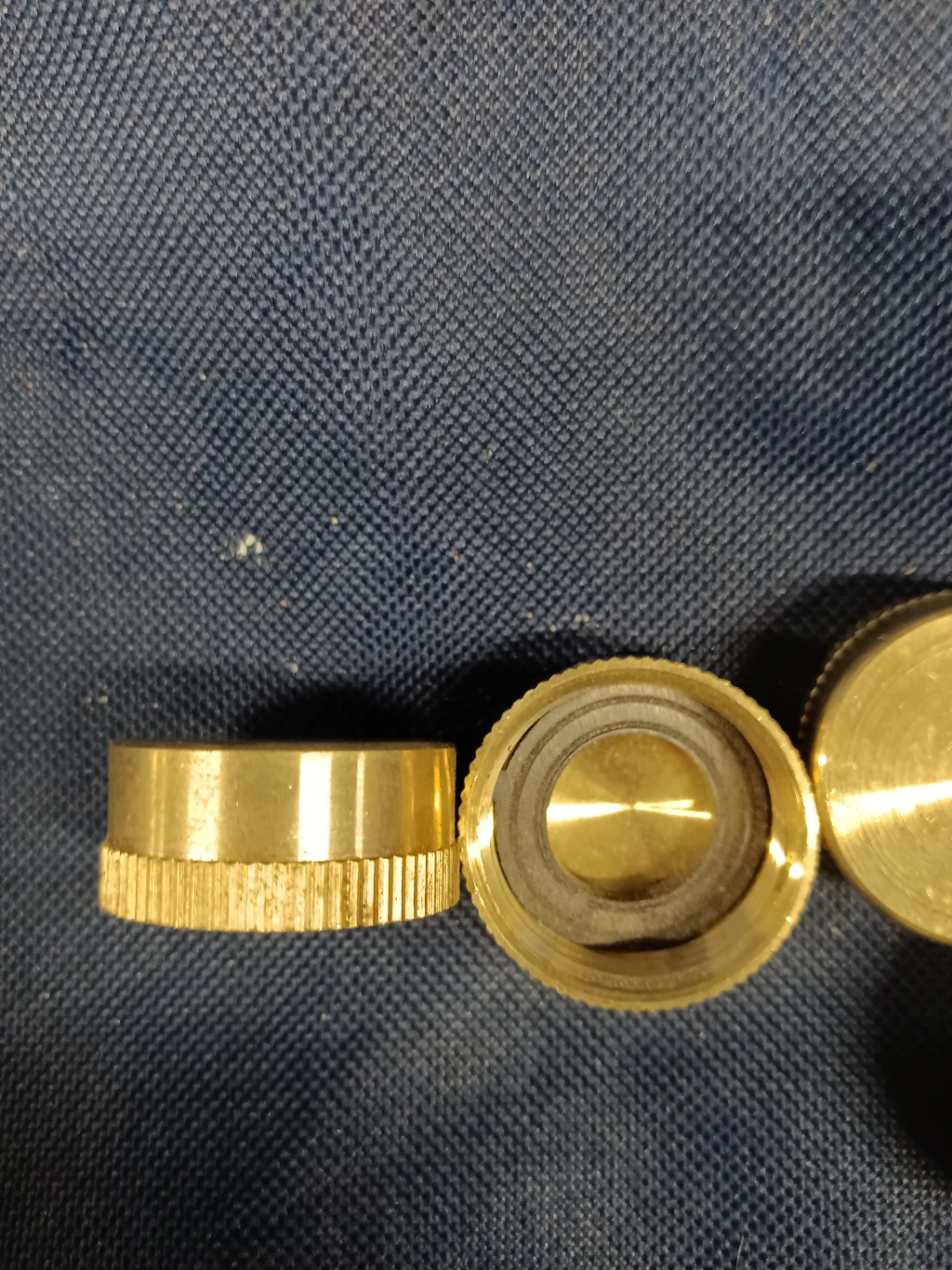 Set of 4 Brass Hose Bib Covers - photo 2