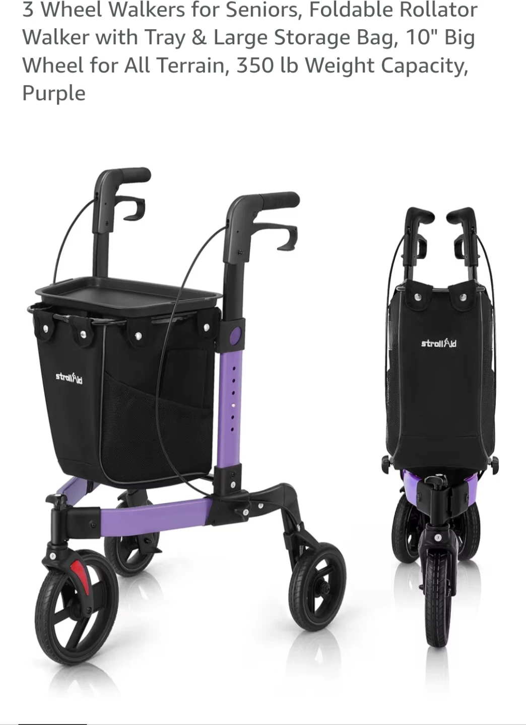3 WHEEL ROLLATOR WALKER