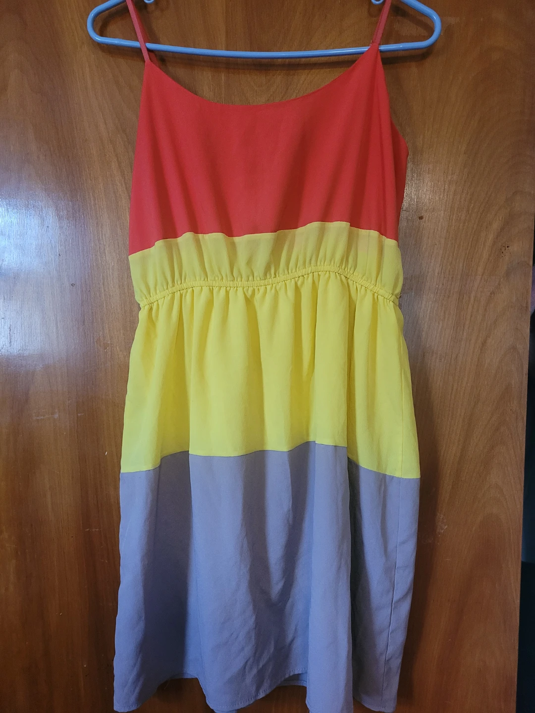 Colorblock Spaghetti Strap Dress - photo 2
