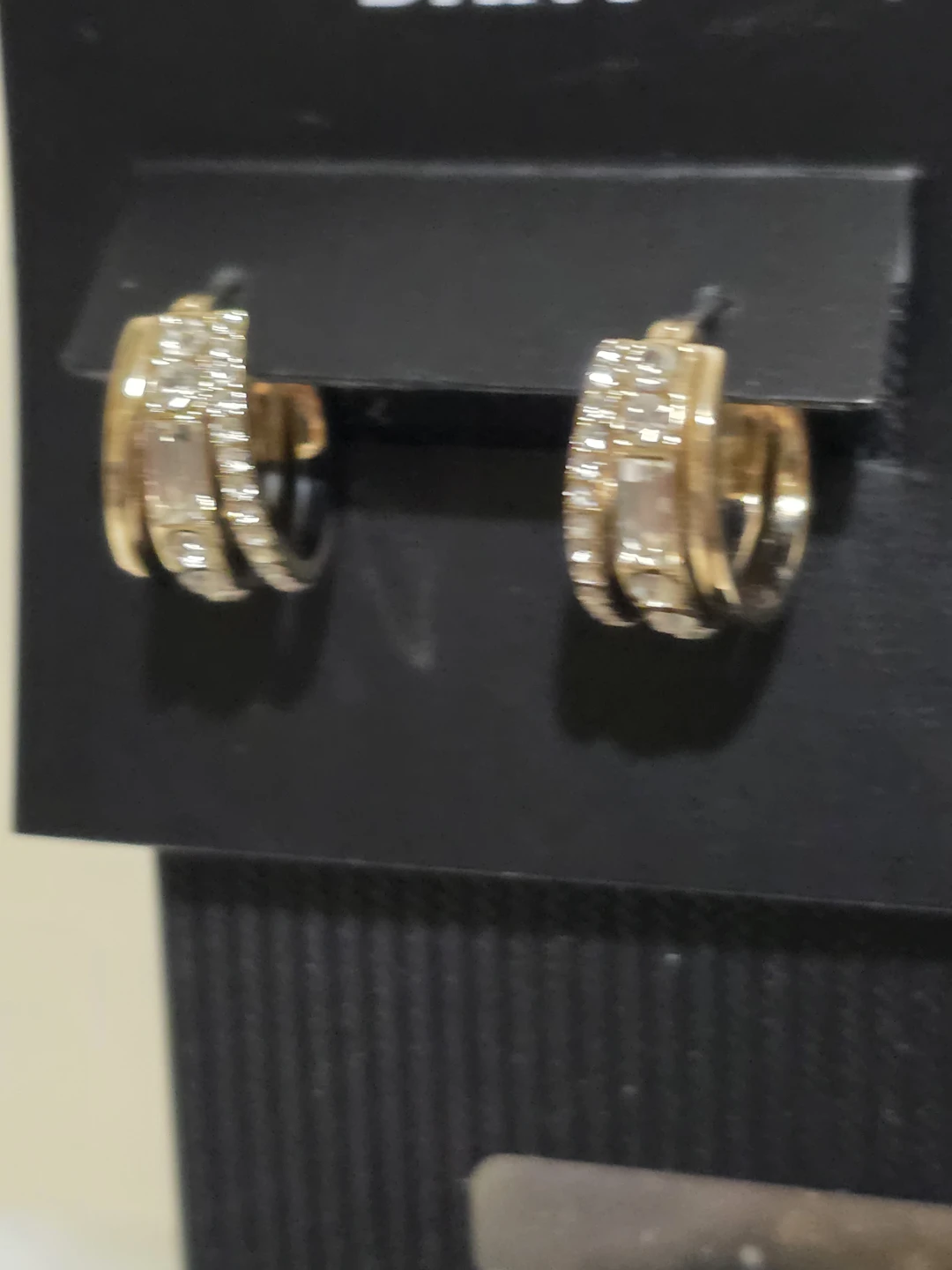 DKNY Gold-Tone Tri-Band Pave & Baguette Crystal - photo 2