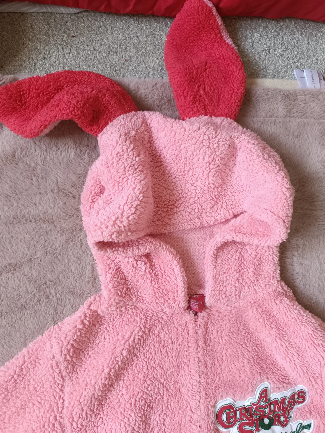 Pink "A Christmas Story" Bunny Pajama Onesie - photo 2