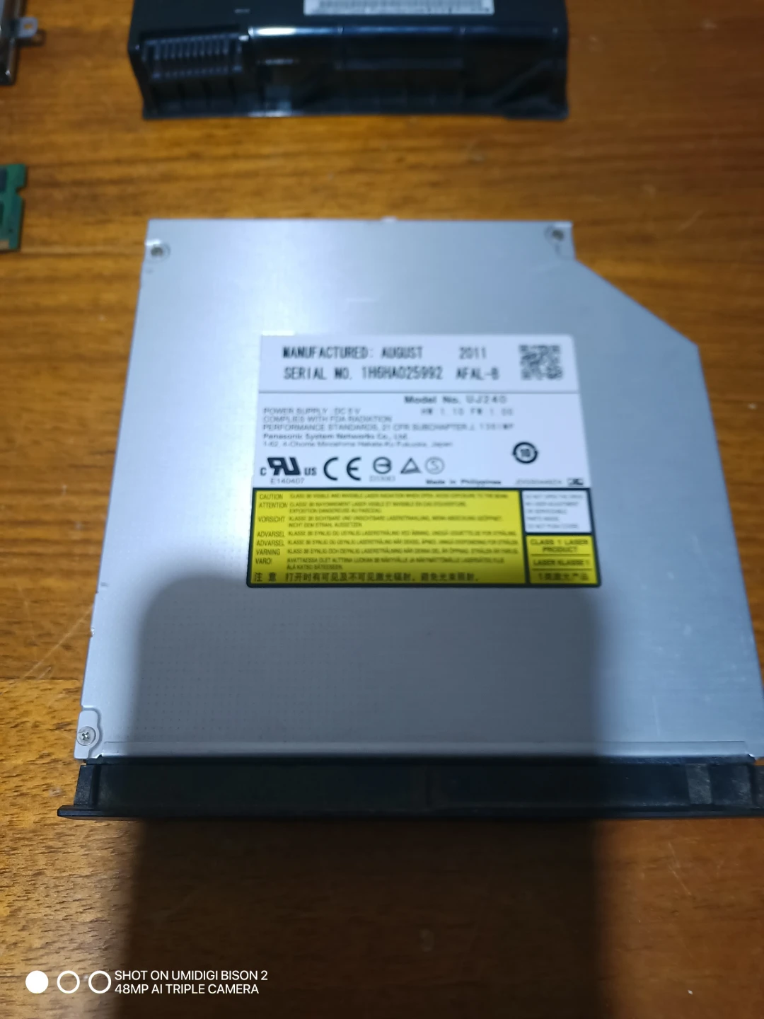 Panasonic Slim DVD-RAM Drive UJ240