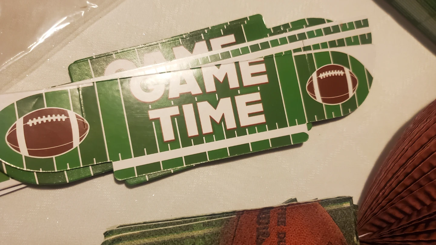 Football Themed Party Supplies- 1st down - photo 2