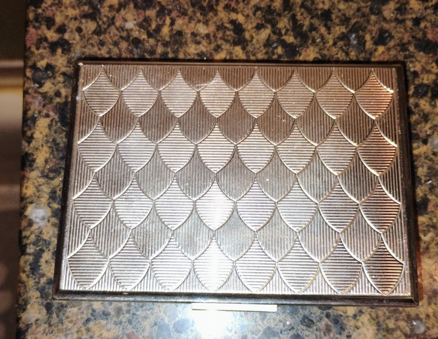 Vintage Mother of Pearl & Silver Tone Card Case - photo 3