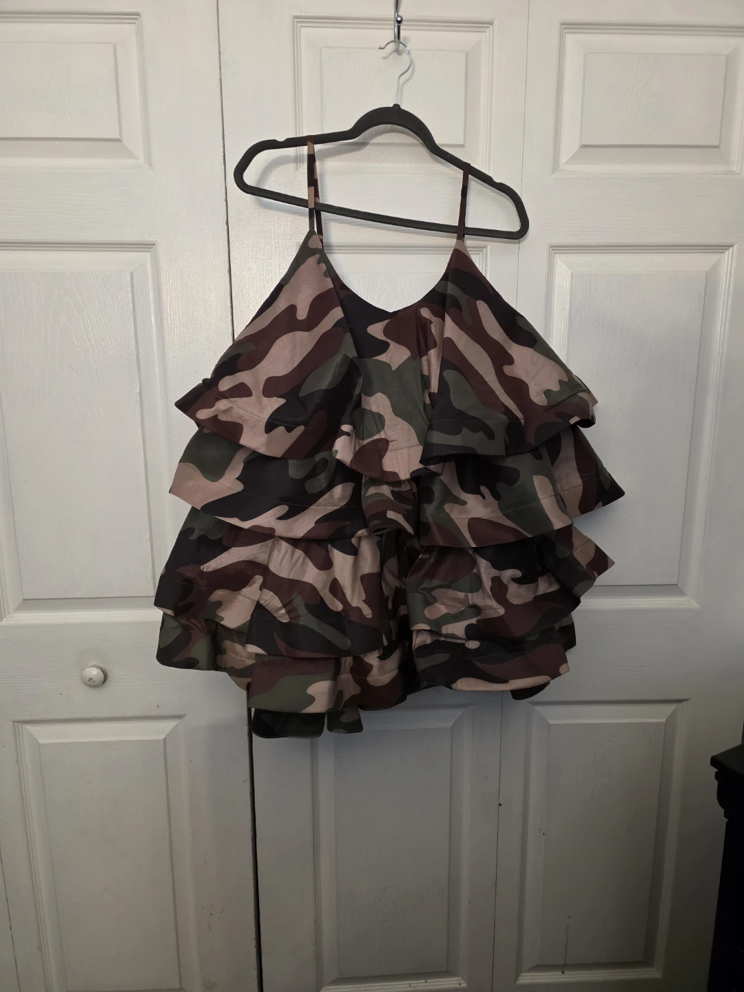 Camo Ruffle Mini Dress - photo 2
