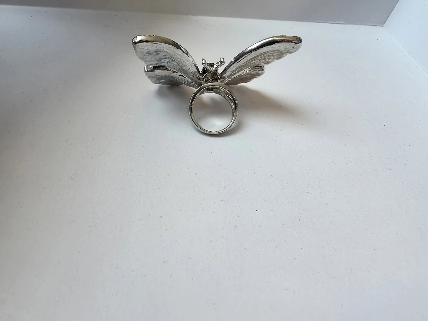 Rhinestone Butterfly Statement Ring - photo 5