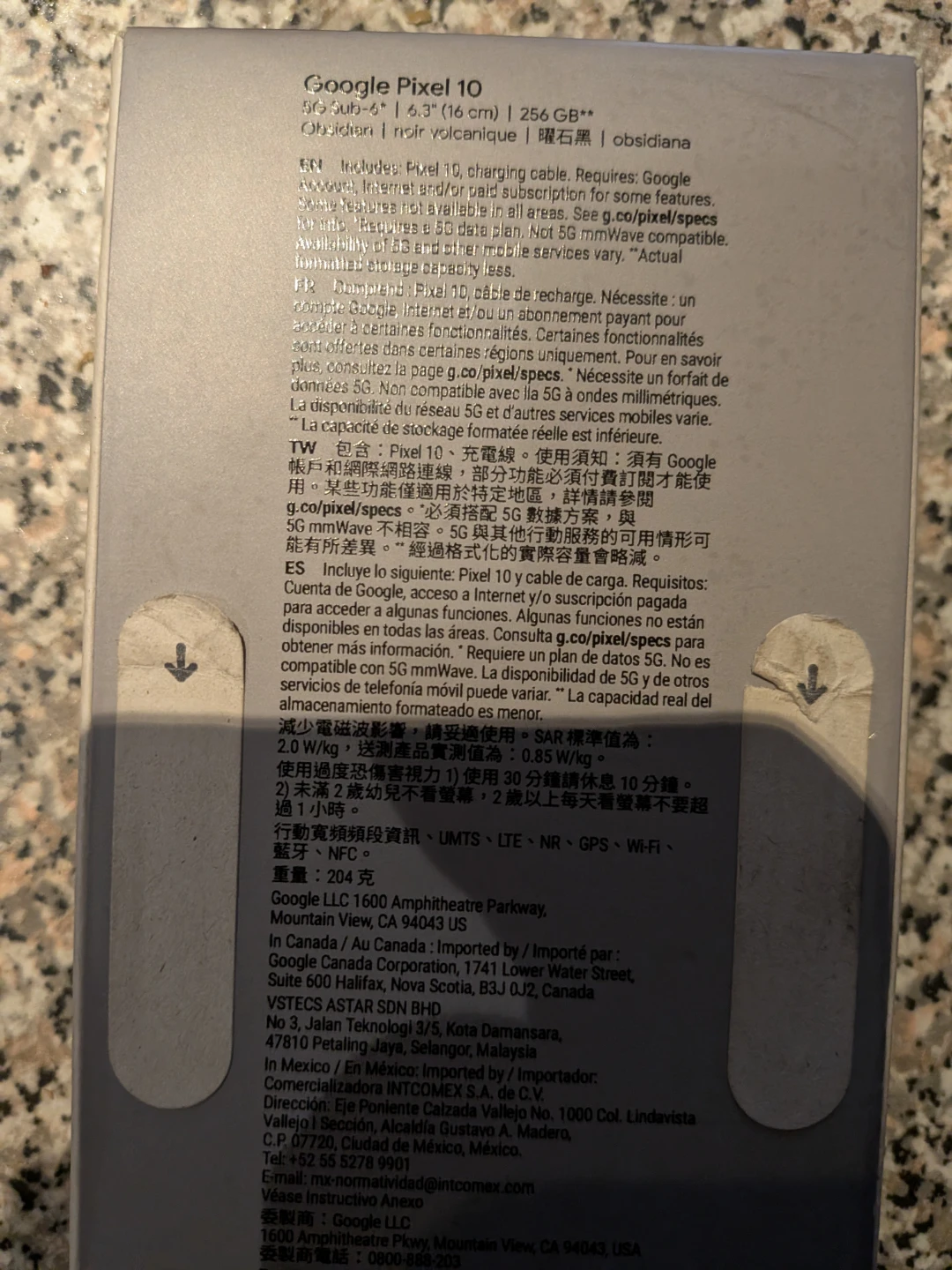 Google Pixel 10 Volcanic Black 256gb