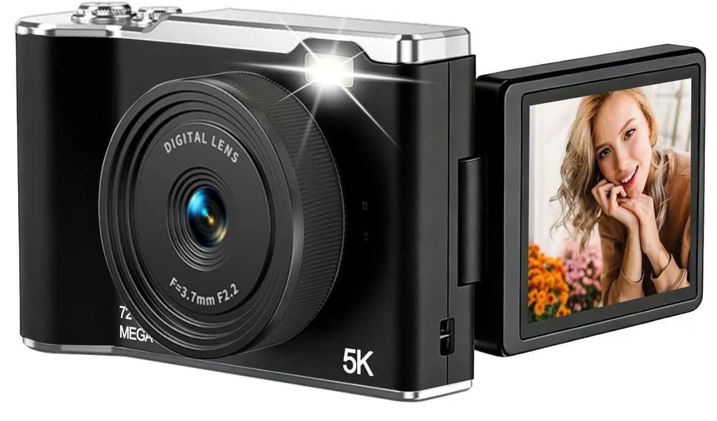 5K Digital Camera with Flip Screen