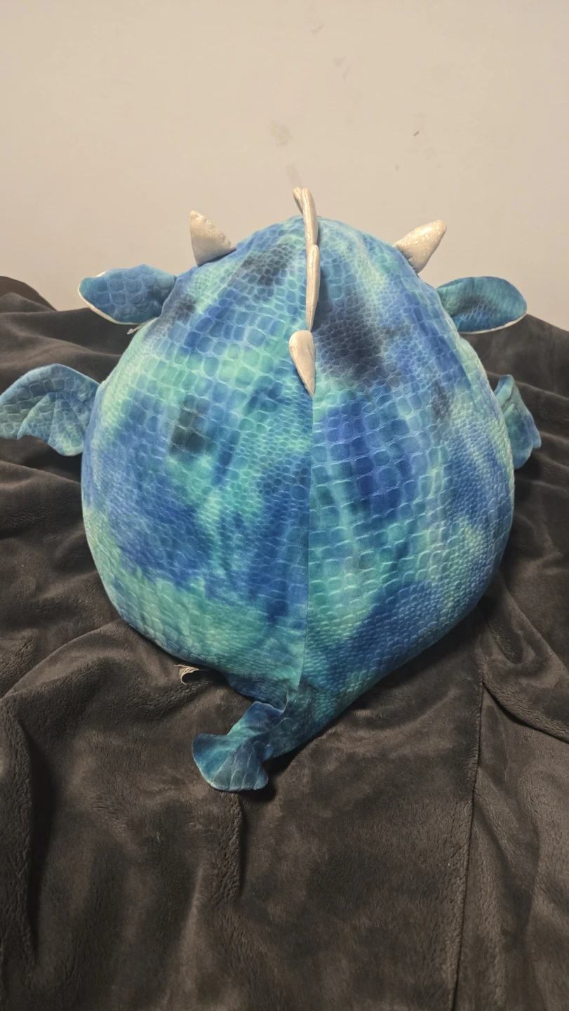 Large blue marble Dragon squishmallow - photo 2