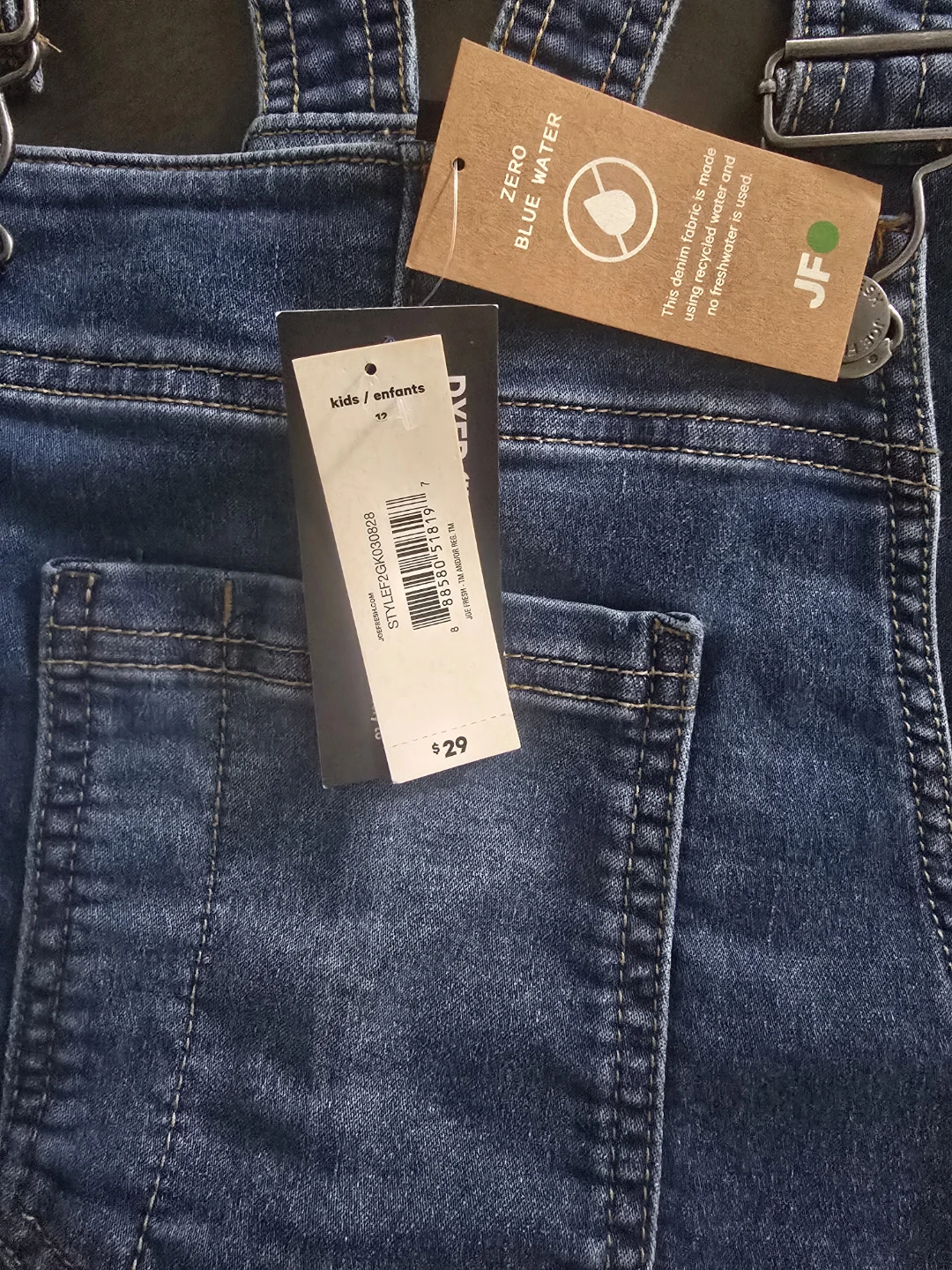 Kids' Denim Overalls - Size 12 - photo 2