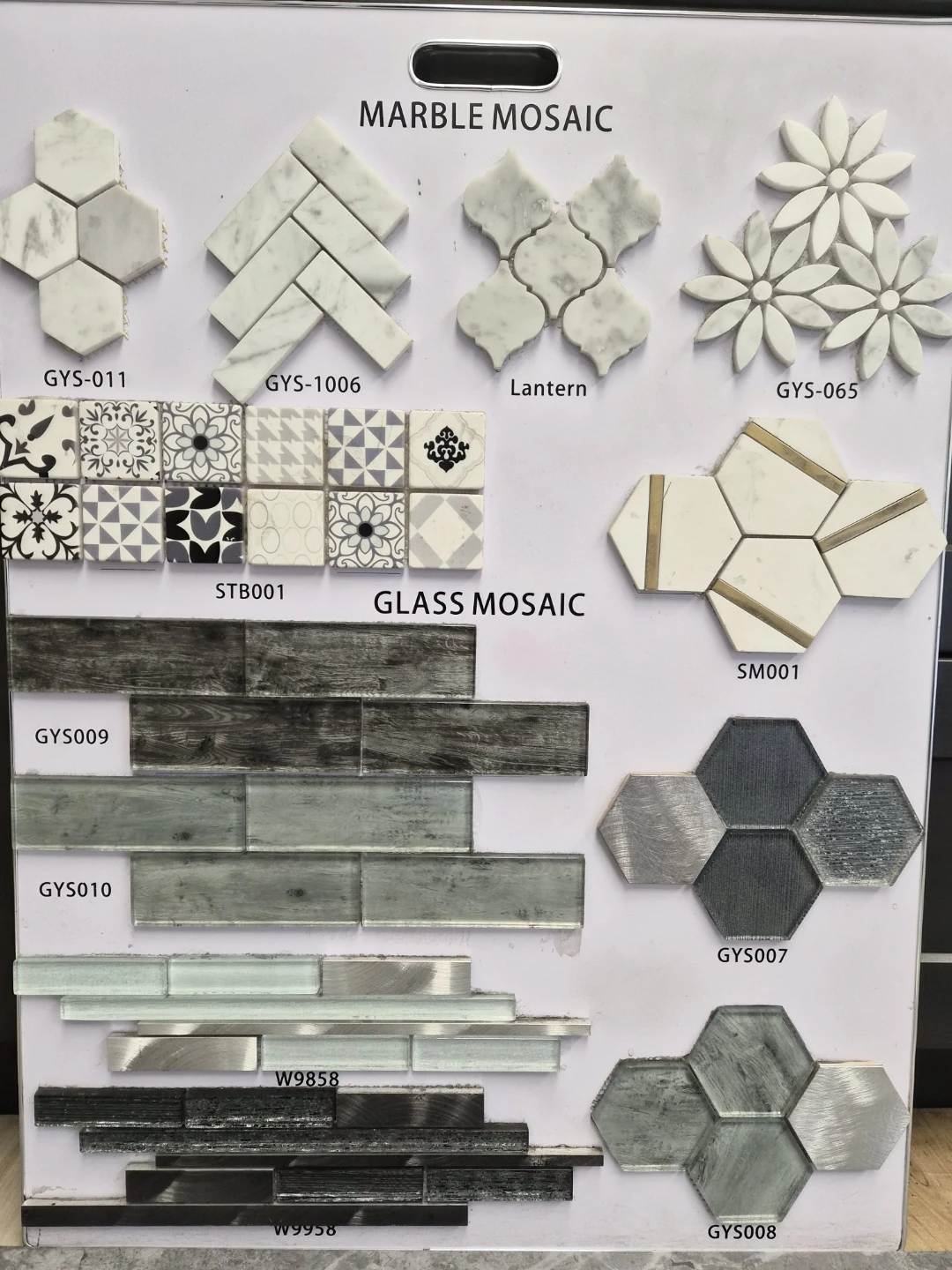 Marble and Glass Mosaic Tiles