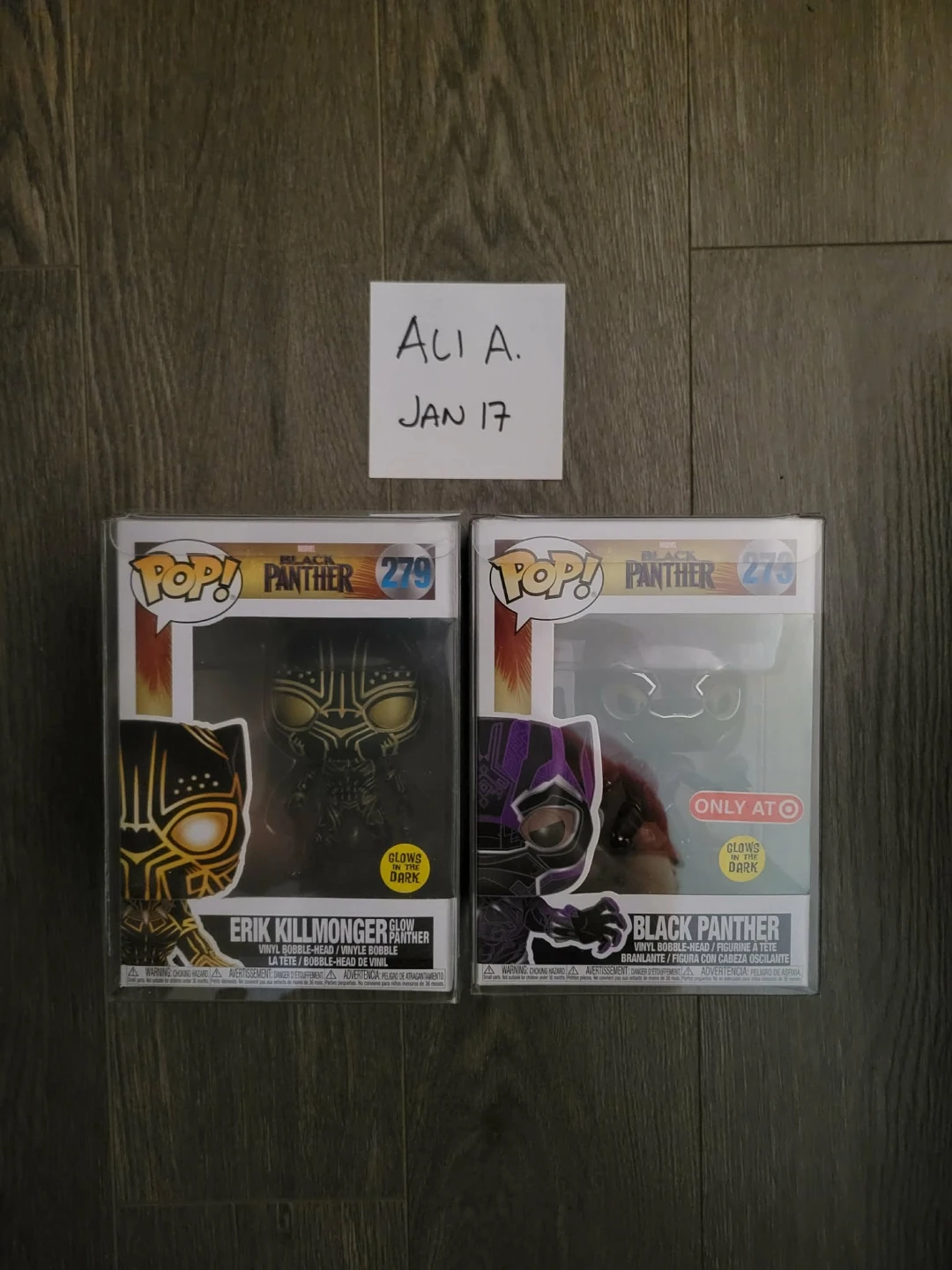 Funko Pop! Black Panther & Erik Killmonger Glow in the Dark