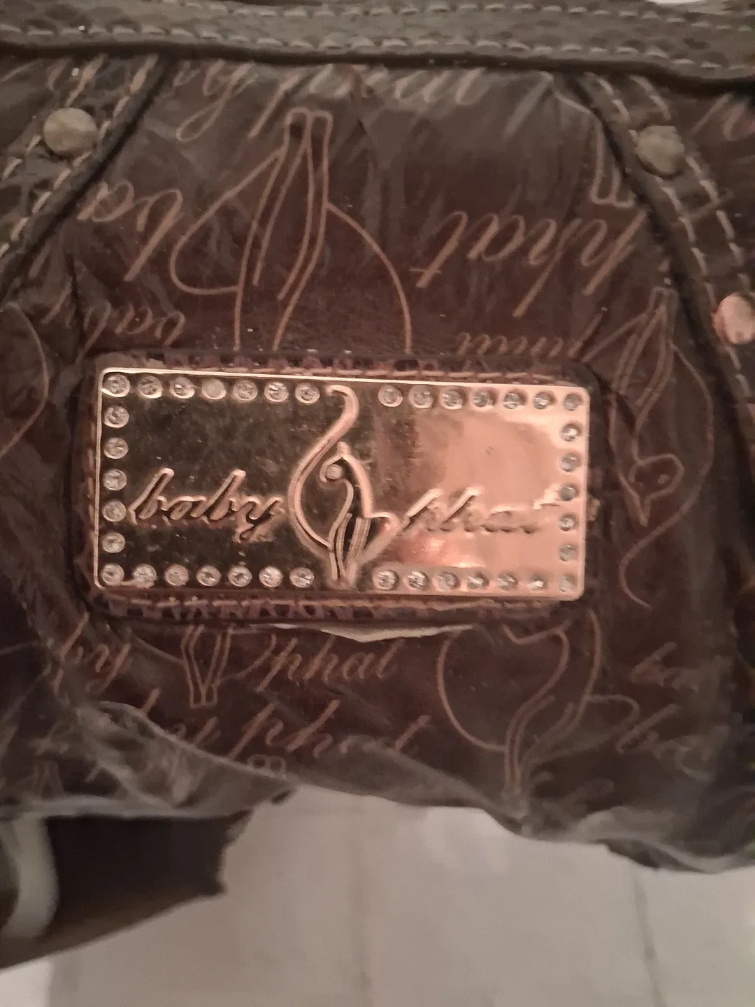 Baby Phat Brown Handbag with Gold Chain - photo 2