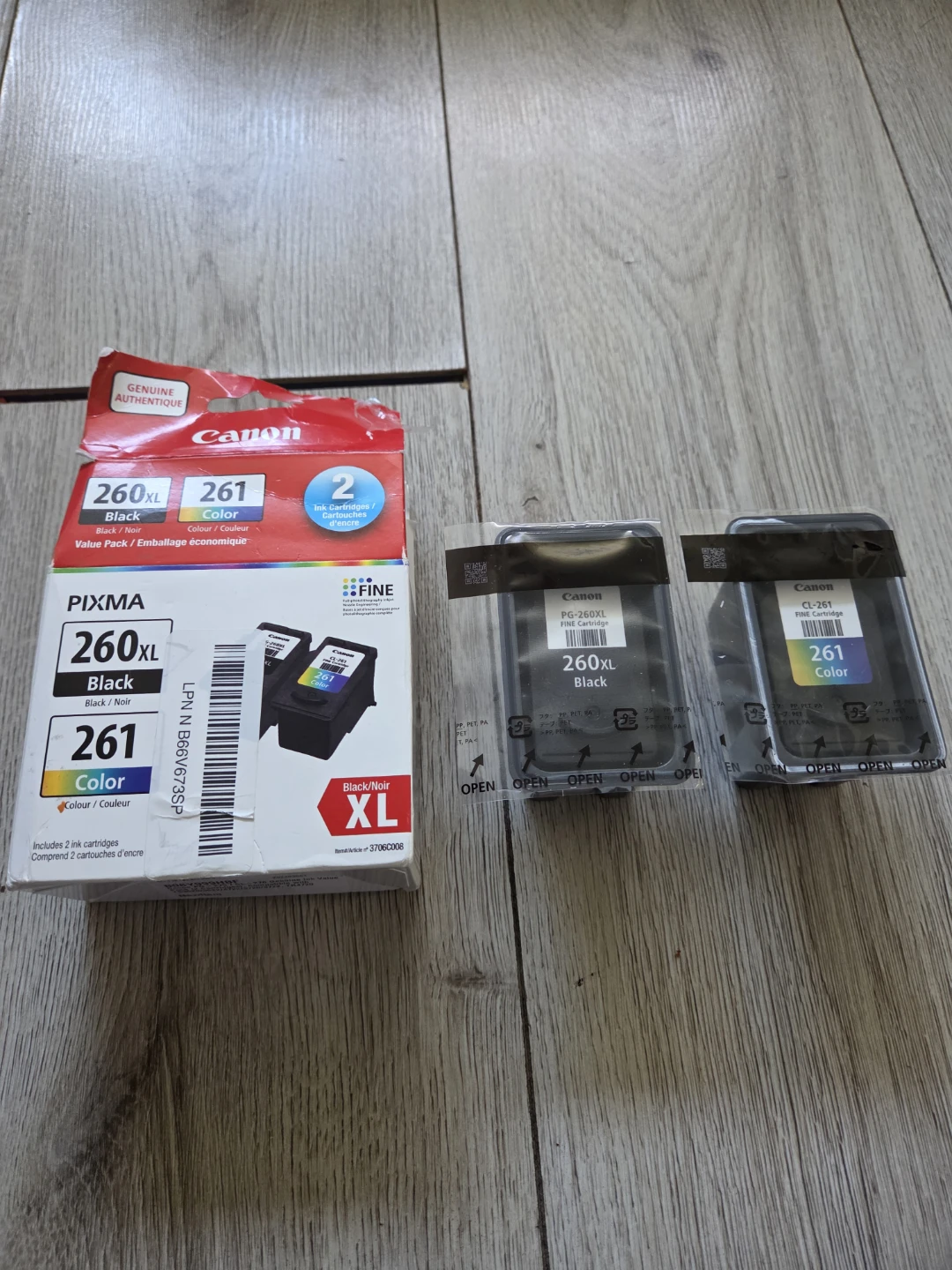 Canon PIXMA 260XL Black & 261 Color Ink Cartridges Value Pack - photo 4