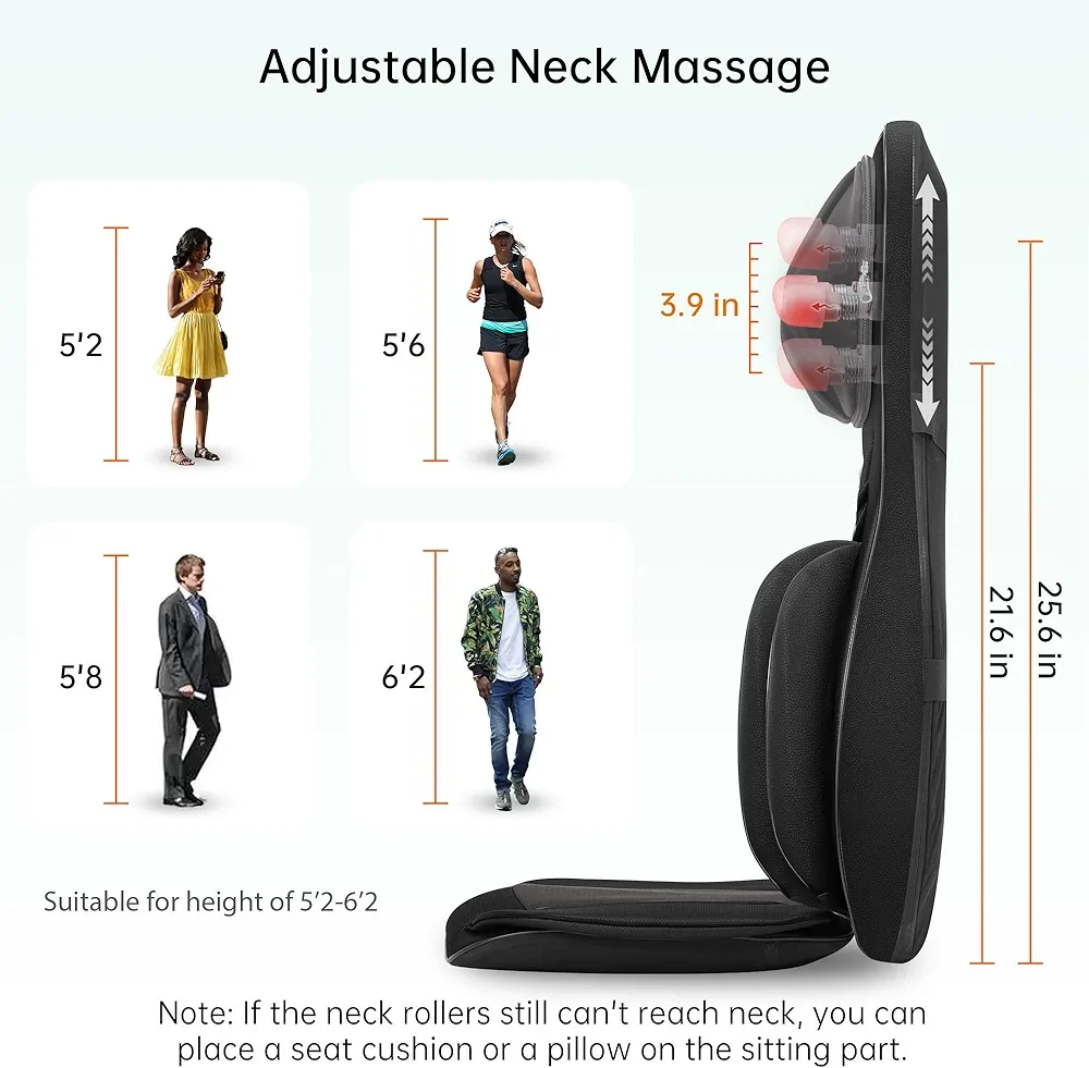 Massage Seat Cushion with Heat and Compression - photo 3