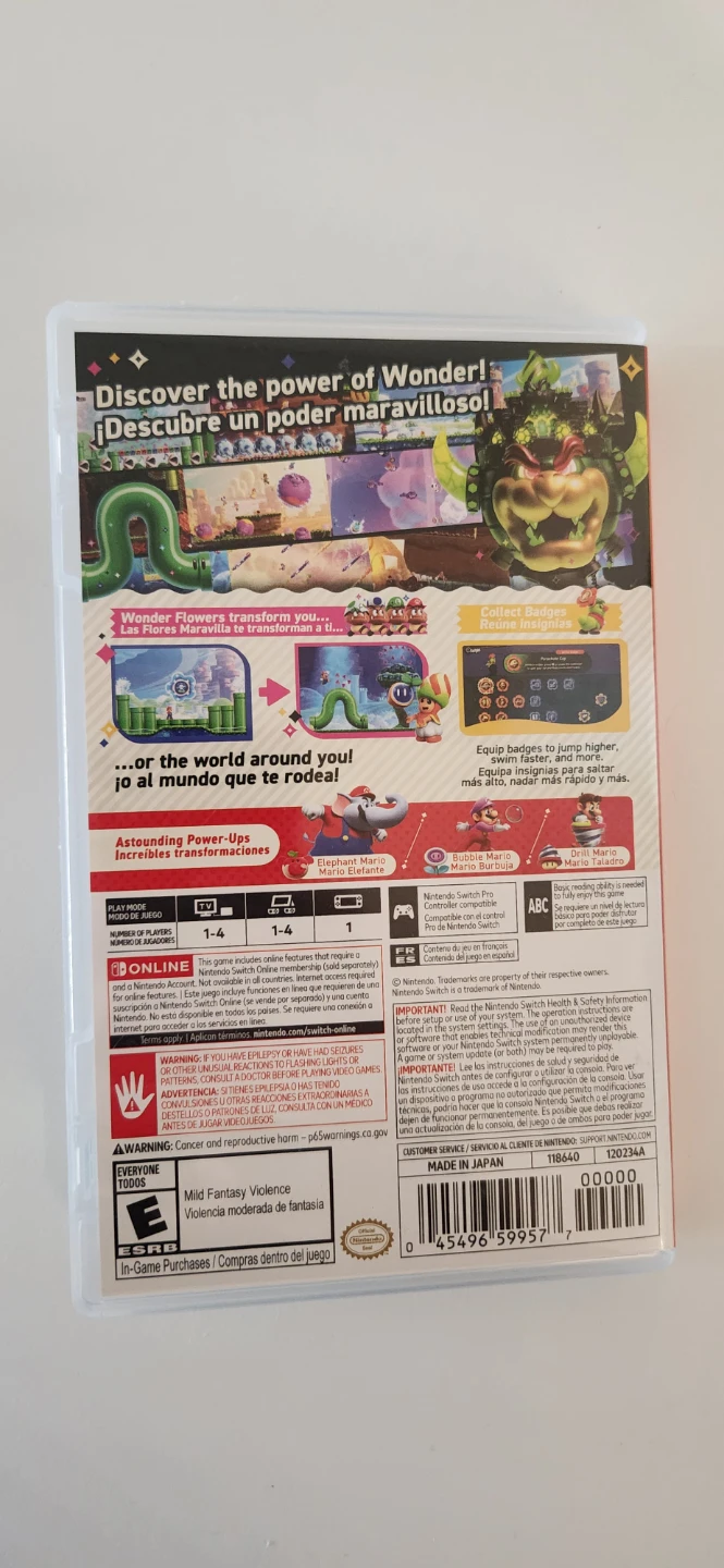 Super Mario Bros. Wonder - Nintendo Switch Game - photo 3