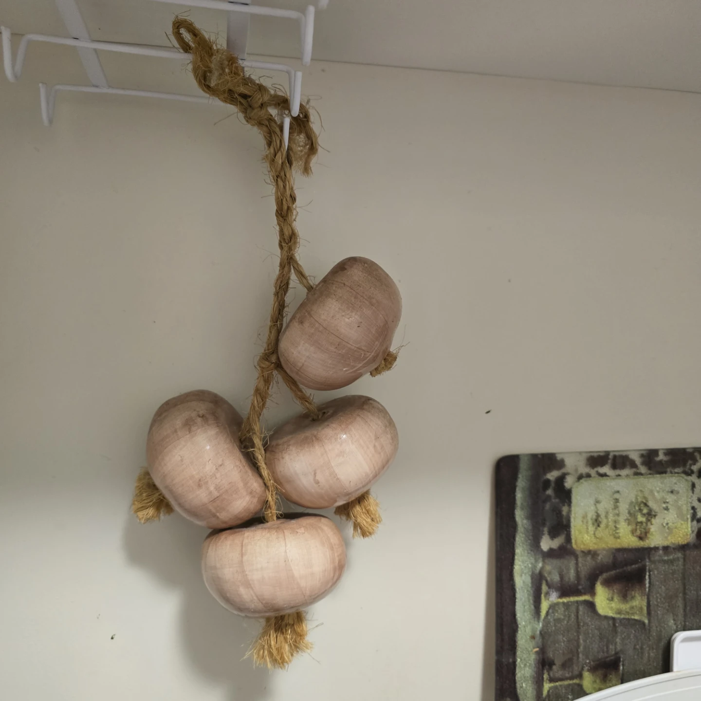 Decorative Wooden Garlic Bulbs Hanging Decor