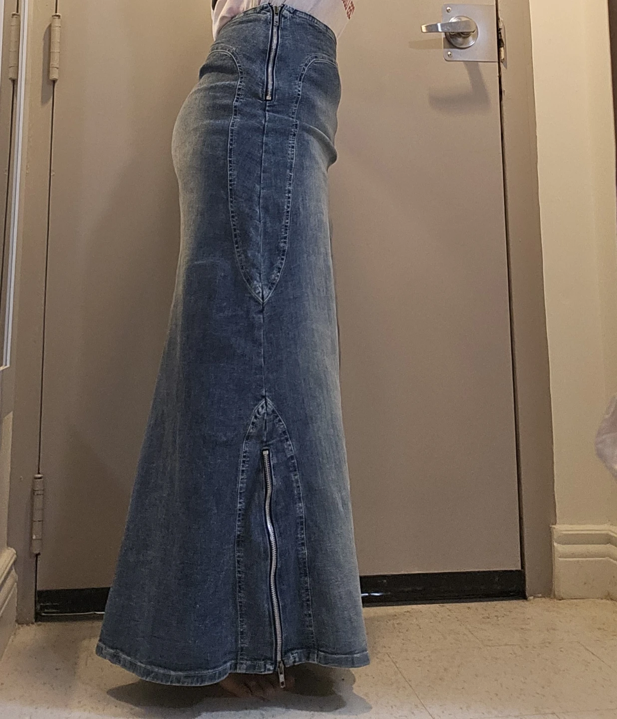 thee2ndco Maxi Denim Skirt - photo 2