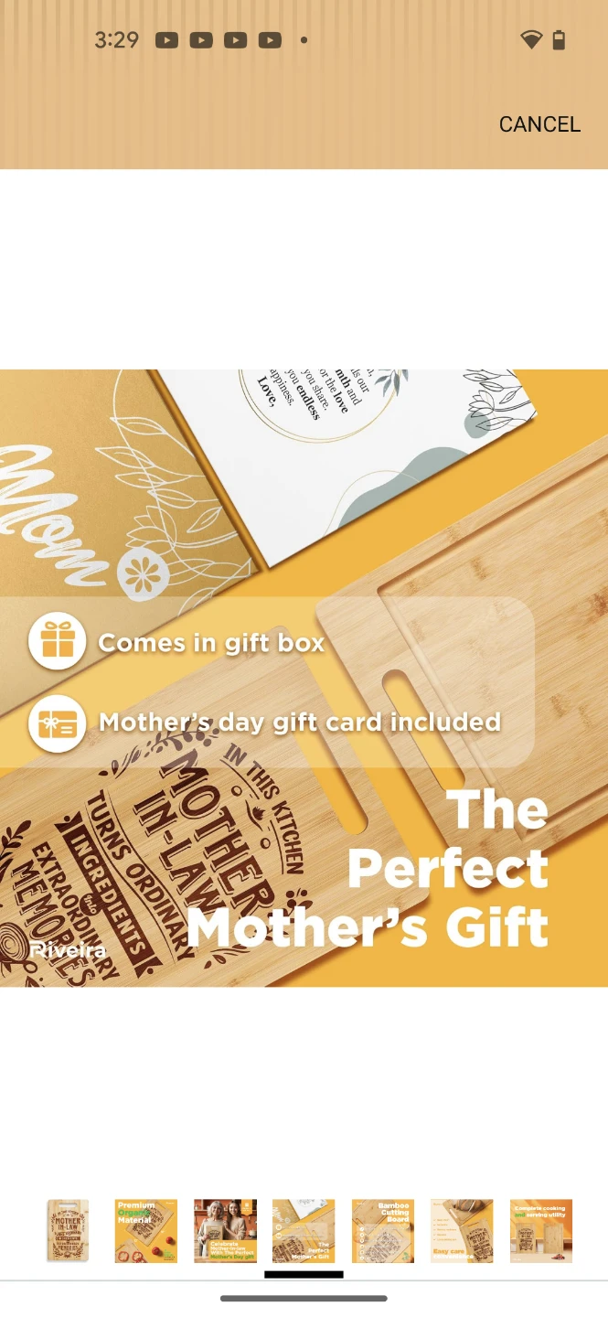 Rivera Bamboo Cutting Board - Mother-in-Law Gift - photo 3