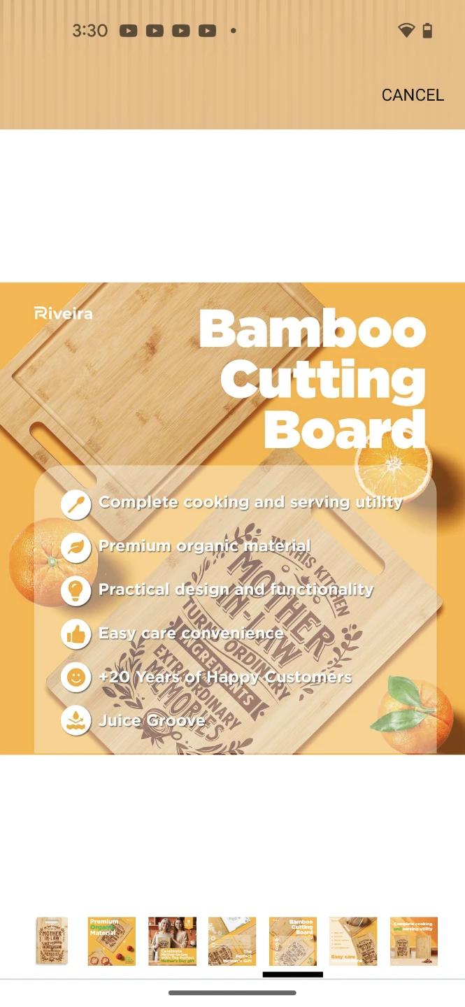 Rivera Bamboo Cutting Board - Mother-in-Law Gift - photo 5