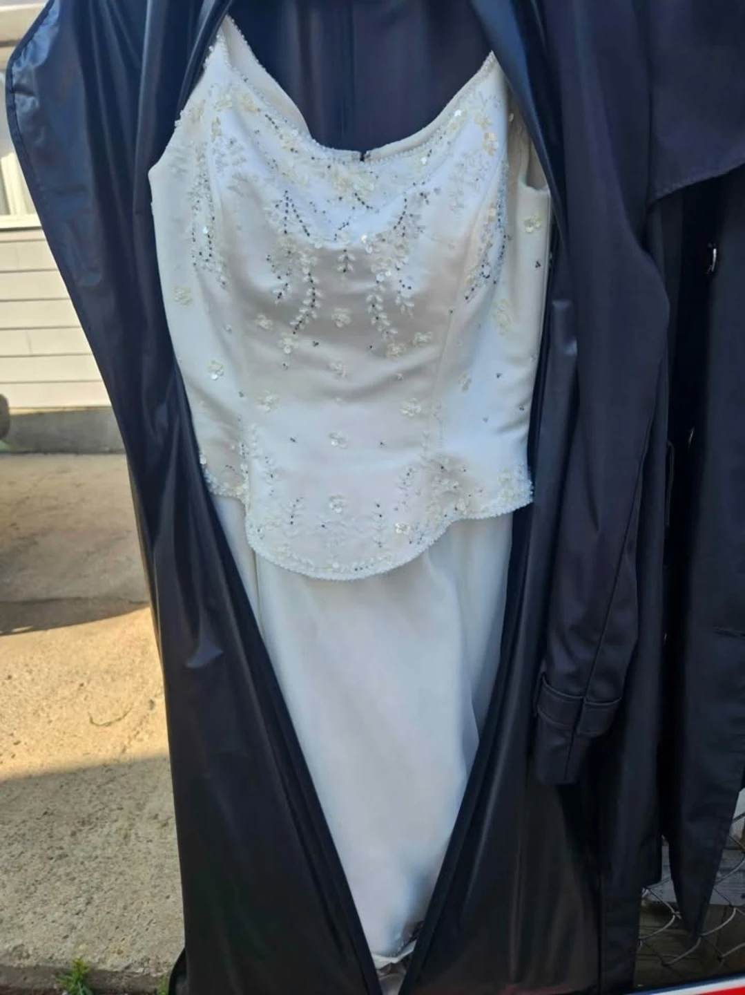 White Beaded Wedding Dress