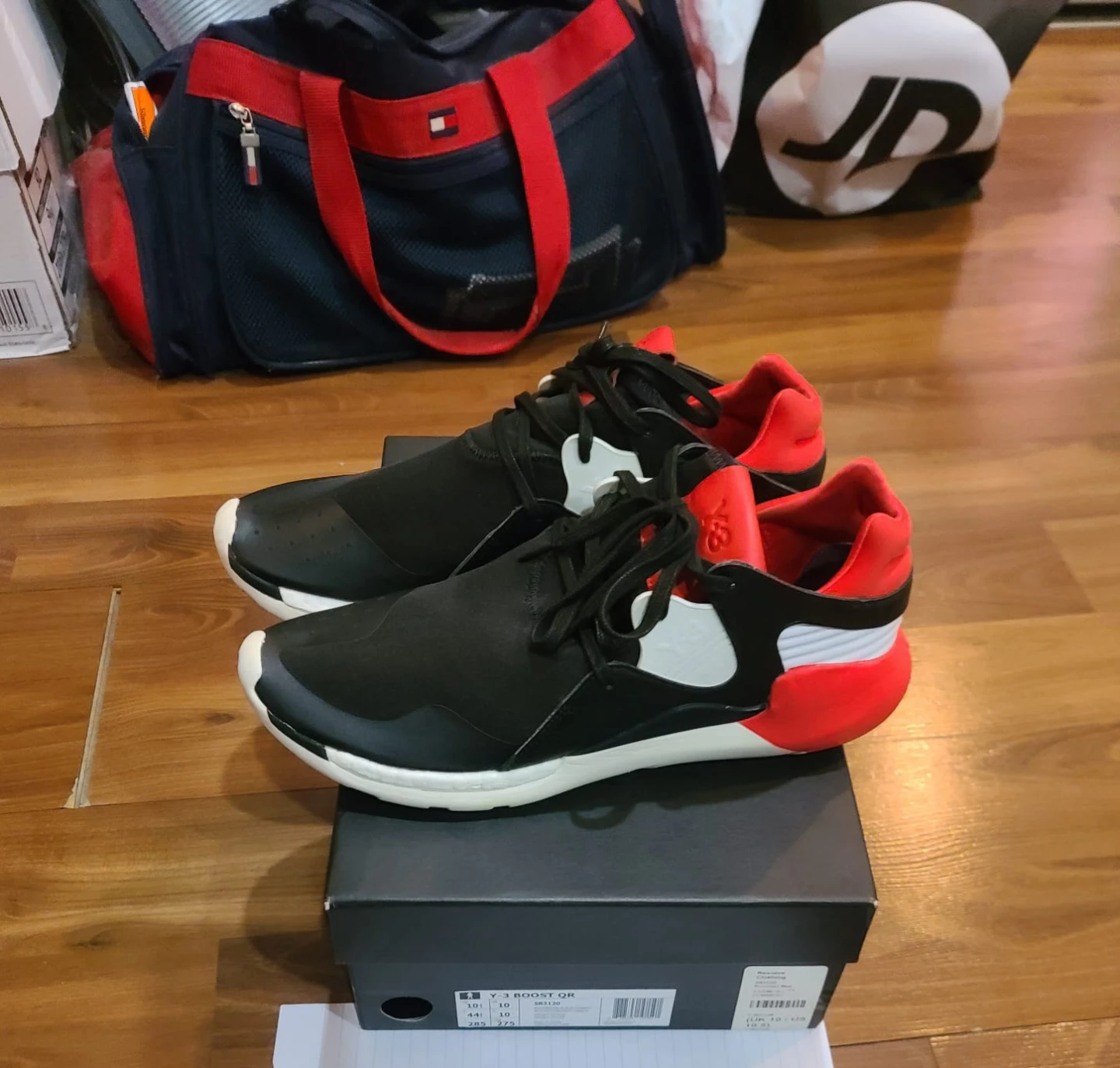 Y-3 BOOST QR Black Red Sneakers - photo 2