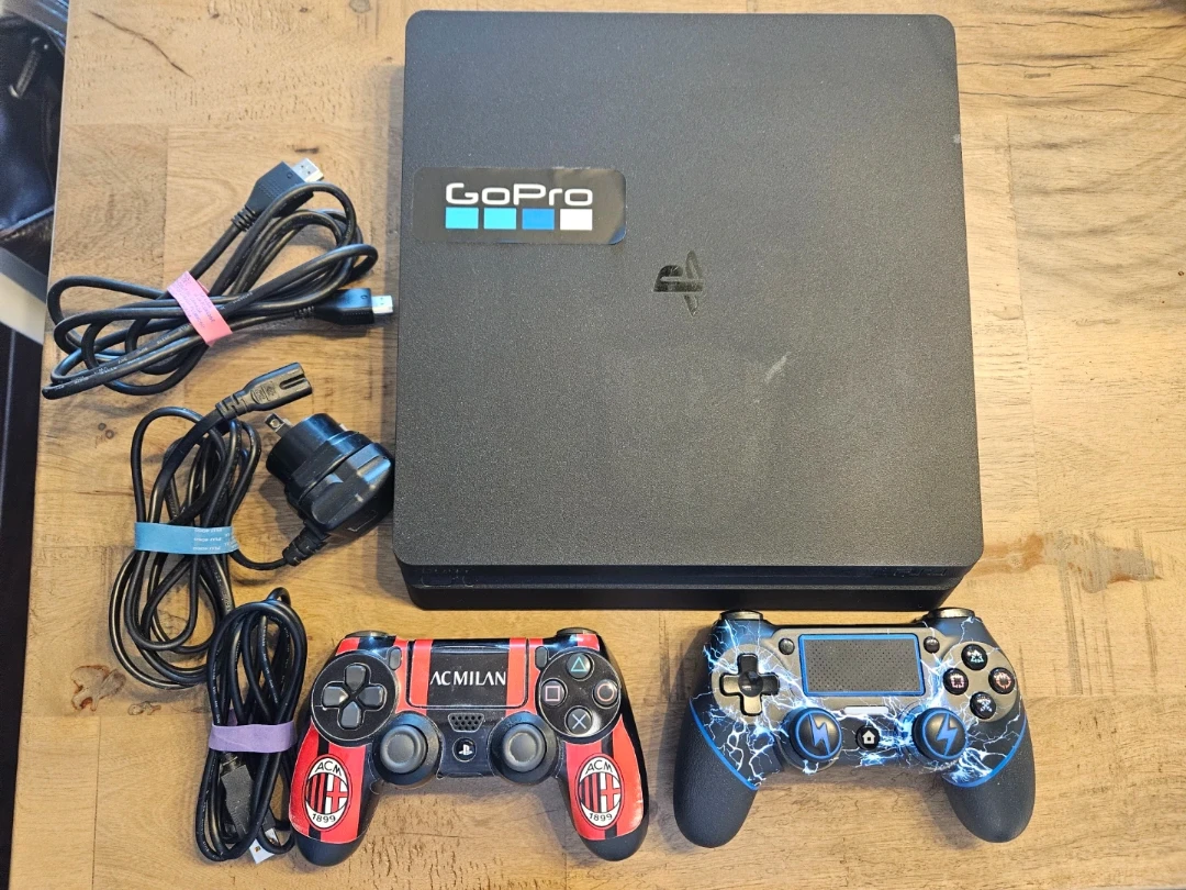 PlayStation 4 Pro Console with 2 Controllers and Games