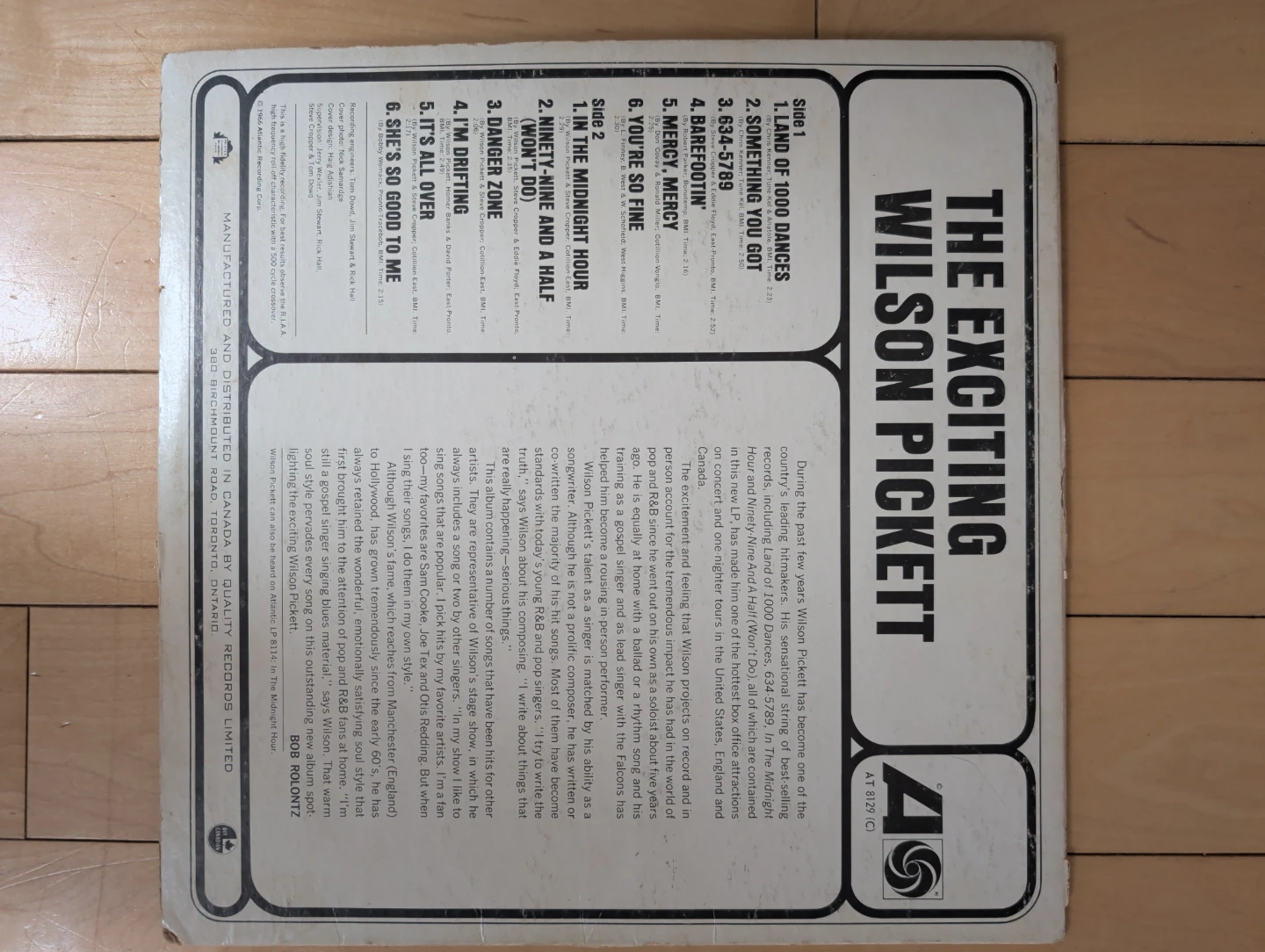 The Exciting Wilson Pickett Vinyl Record - photo 2