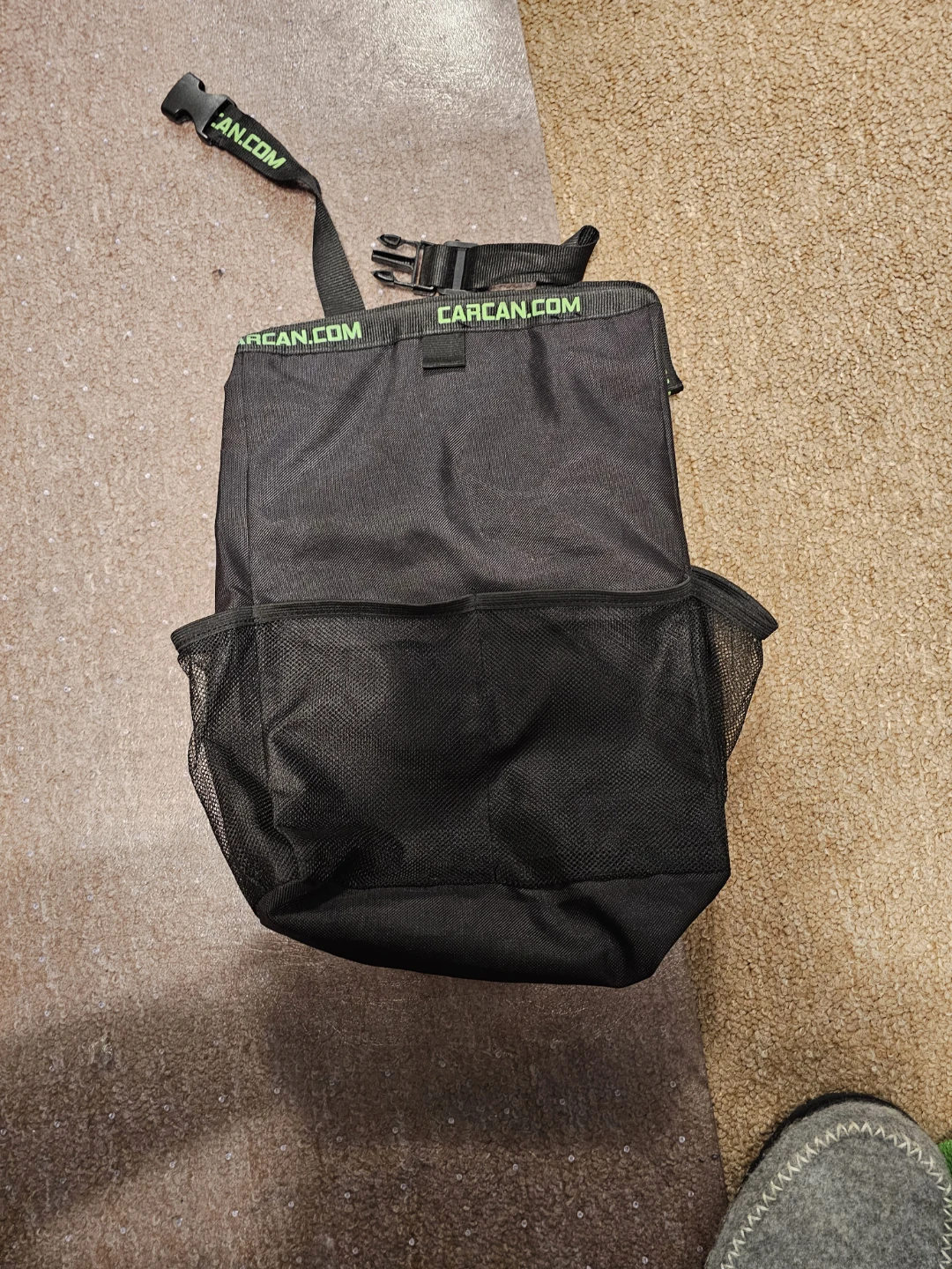 CarCan.com Car Trash Can with Mesh Pockets